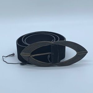 COSTUME NATIONAL BLACK SUEDE BELT